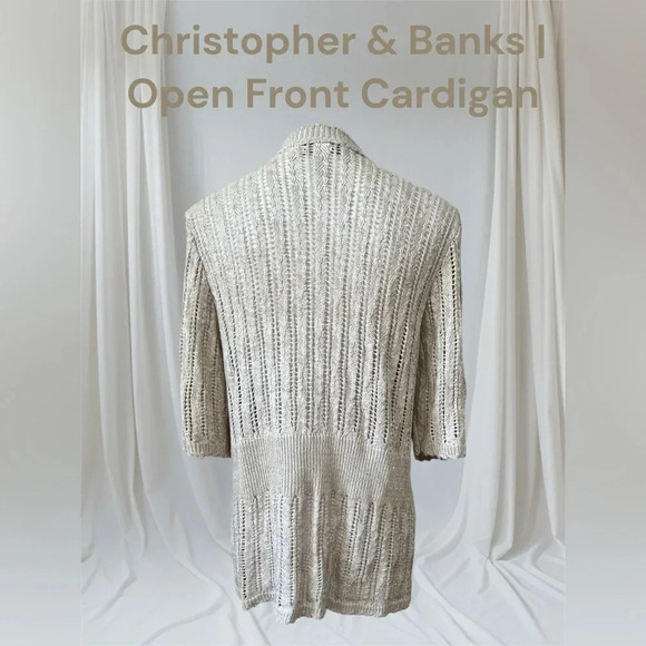 Christopher & Banks | Open Front Cardigan - Picture 2 of 5